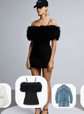 Reference outfit images used to generate AI-powered 360 degree outfit views