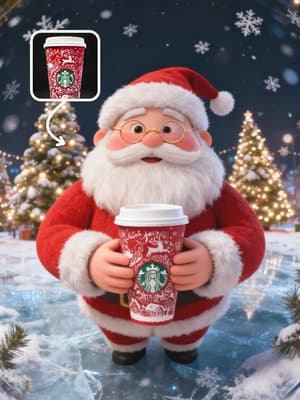 Christmas Fisheye Poster