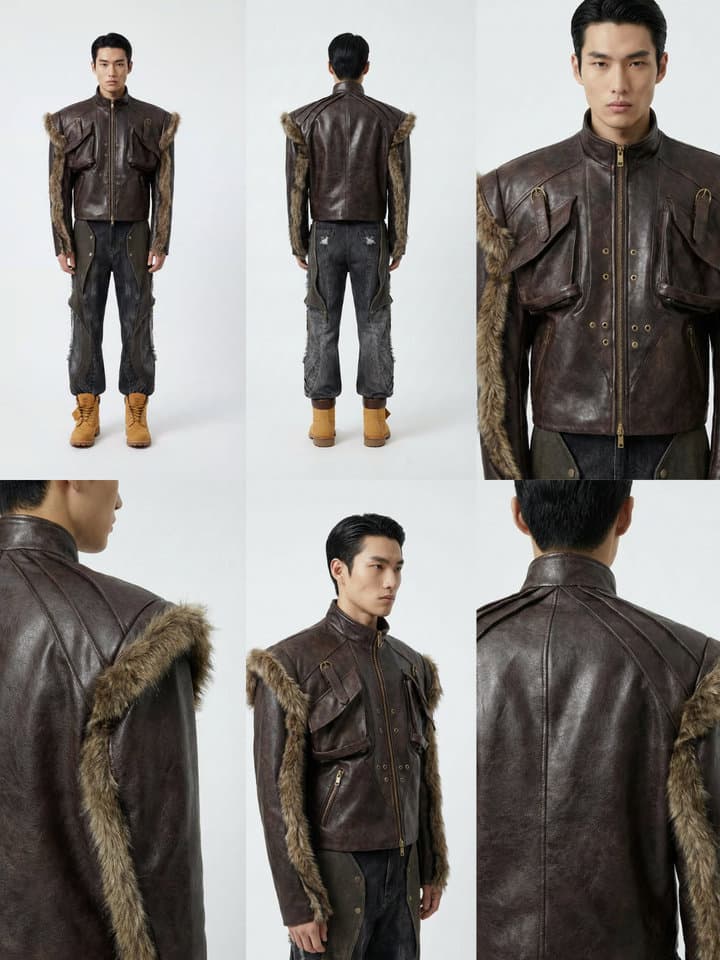 Batch AI model try-on image set showing consistent on-model visuals for fashion products